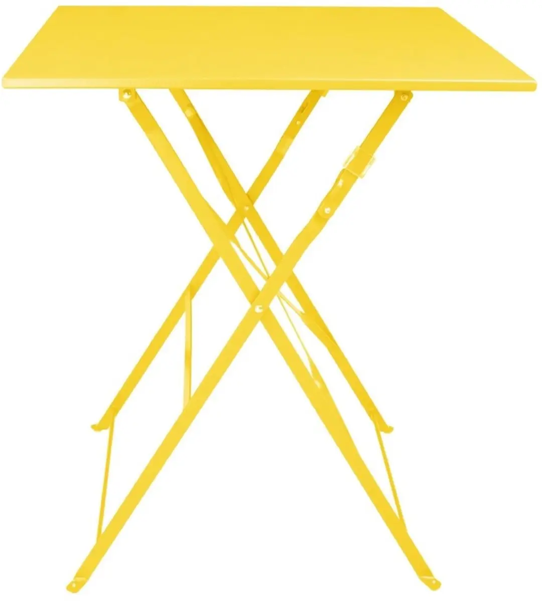 Bolero Perth zachtgele trottoirstijl vierkante tafel 600 mm