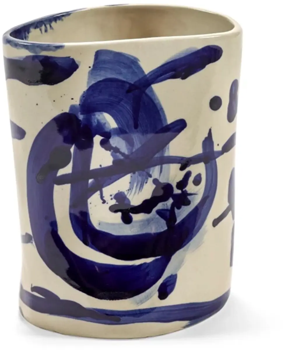 Serax Marie Michielssen Sophia vaas 15.5x14.5cm H19cm blauw