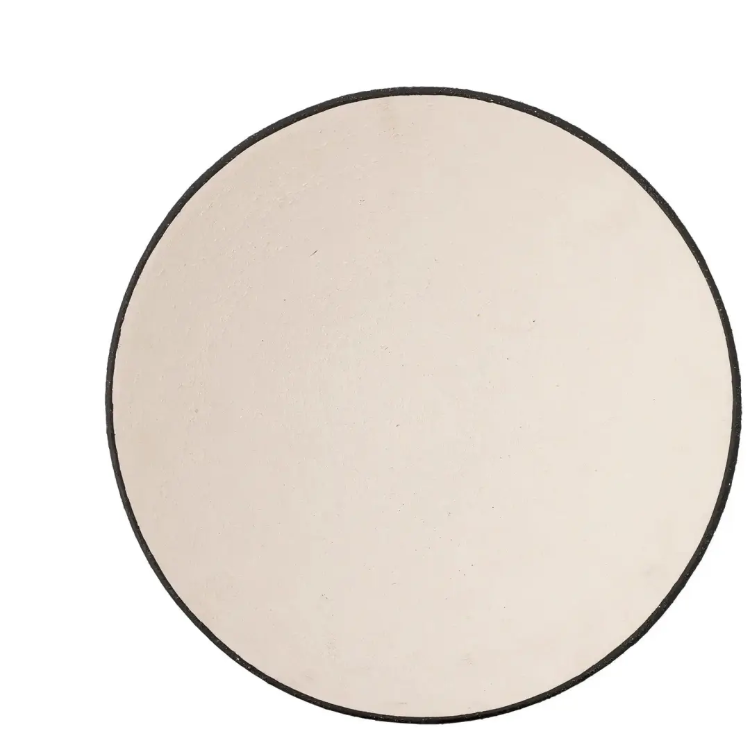 Bloomingville Mayotte Schaal op Voet - Ø26cm - Zwart-Wit - afbeelding 2 van 4
