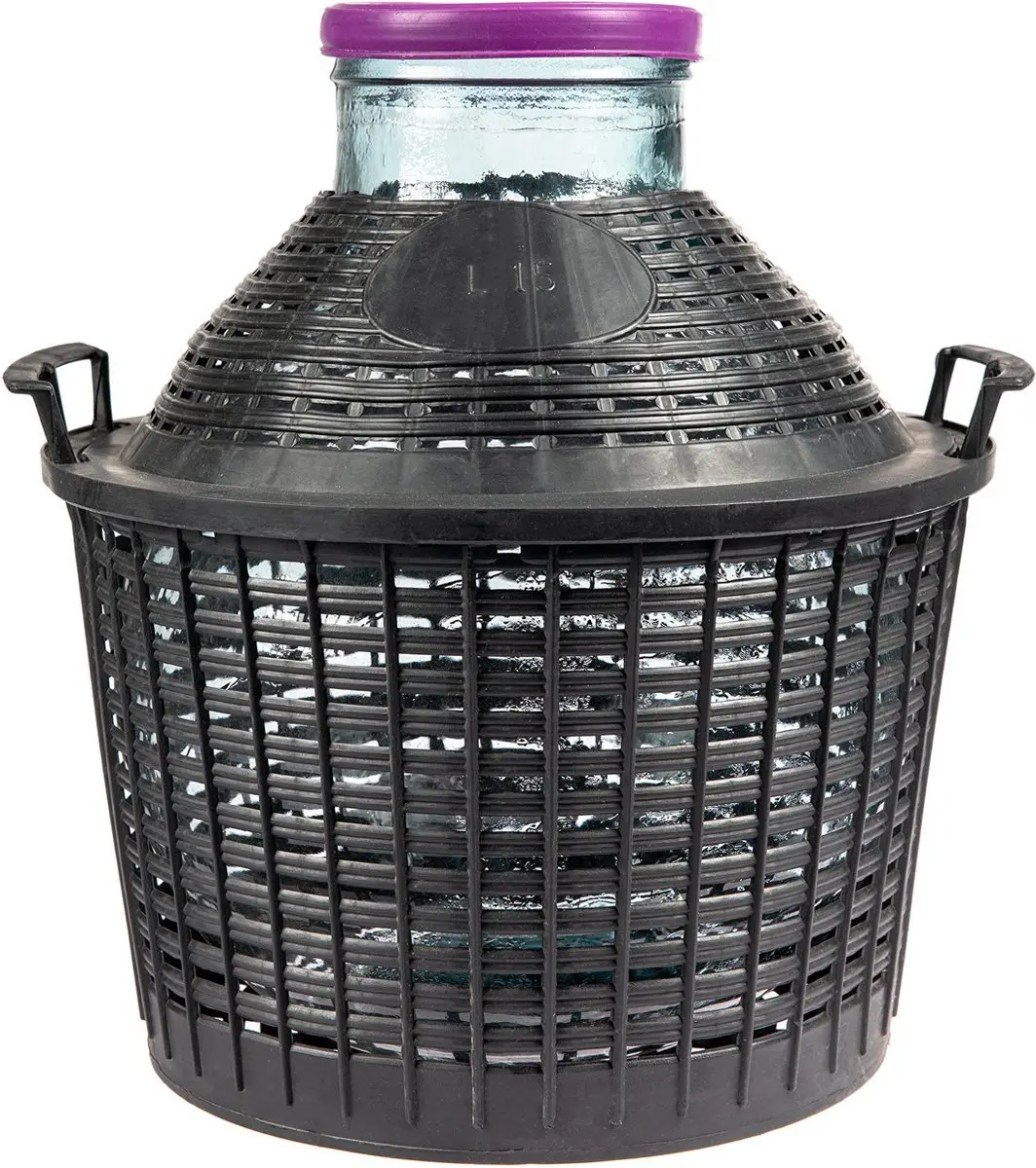 Mandfles met brede hals 15 liter