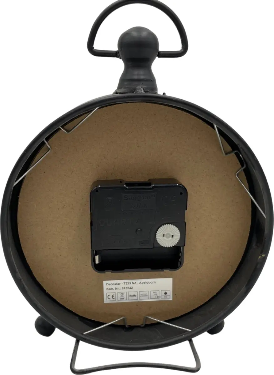 Countryfield Tailor Tafelklok - Metaal - 22cm - Wit/Zwart - afbeelding 2 van 4