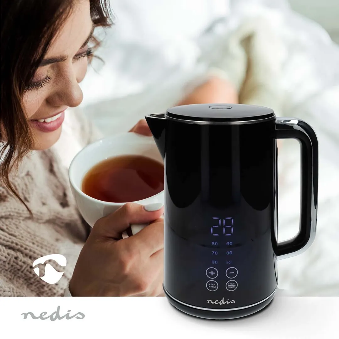 Nedis KAWK362EBK Waterkoker 1.7L - 2200W - Zwart