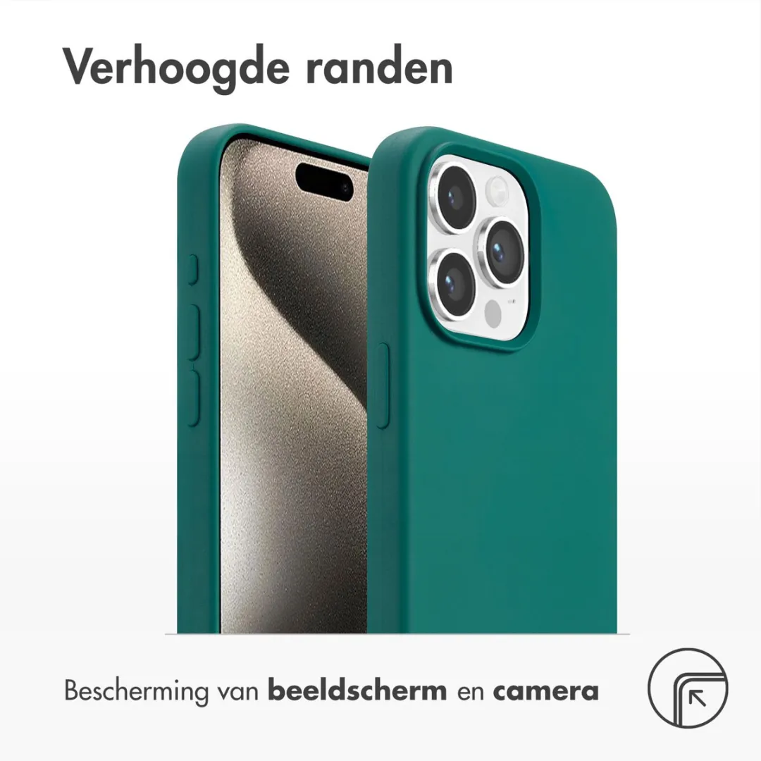 Accezz Hoesje iPhone 15 Pro Max MagSafe - Smaragdgroen