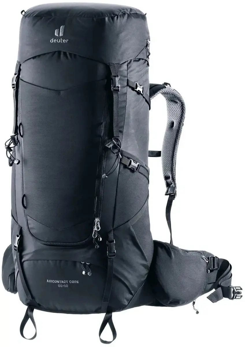 Deuter Aircontact Core 60+10 Trekkingrugzak - 60 l - Zwart - afbeelding 3 van 6