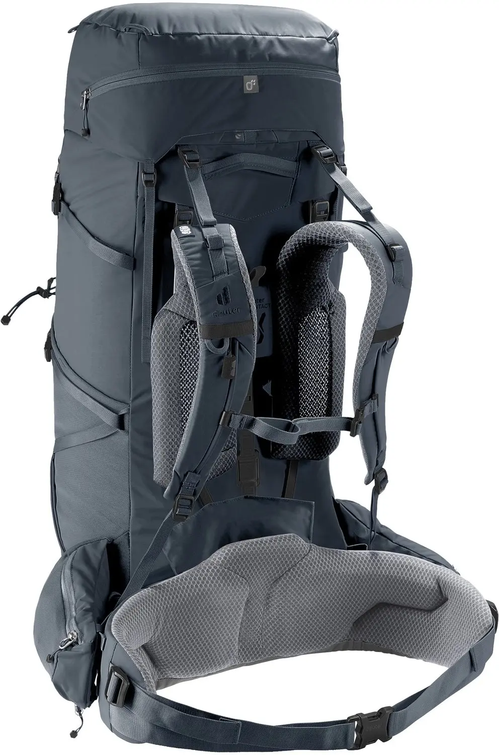 Deuter Aircontact Core 60+10 Trekkingrugzak - 60 l - Zwart - afbeelding 4 van 6