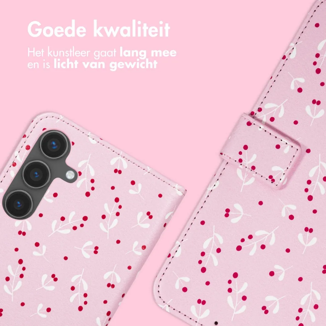 Imoshion Bookcase Hoesje Samsung Galaxy S25 - 3 Pasjes - Blush Berries