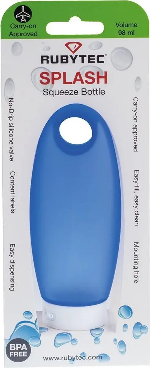 Rubytec Splash Knijpfles - 98 ml - Blauw - afbeelding 2 van 5