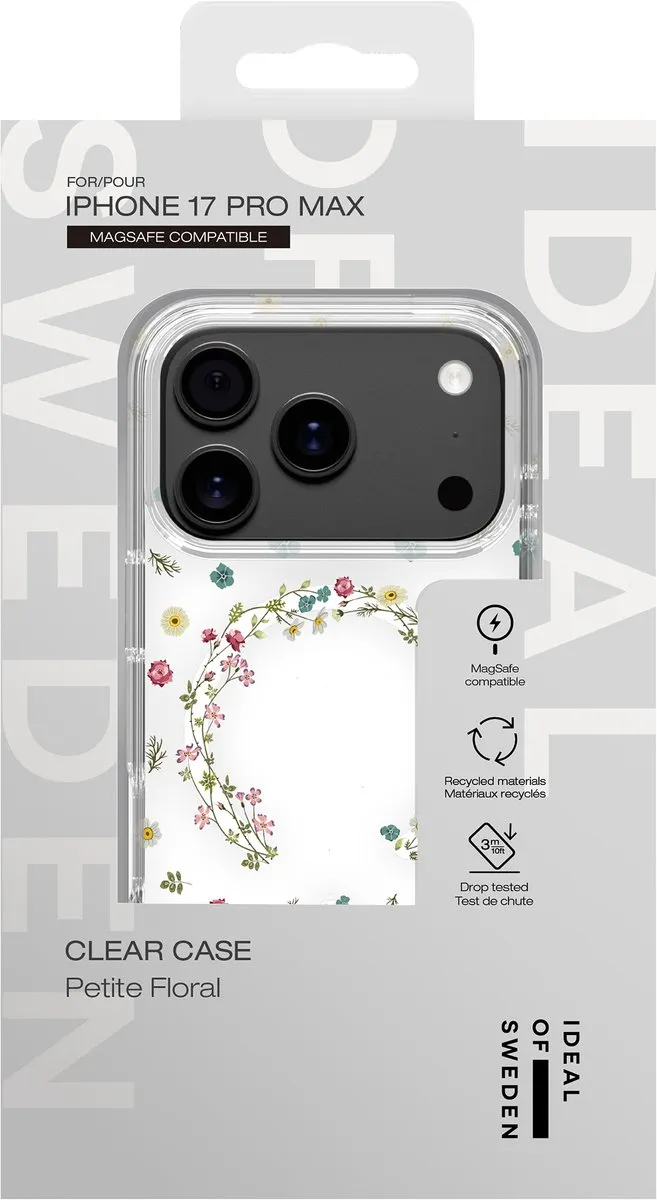 iDeal of Sweden Clear Case IDCLCMS-I2567P-567 iPhone 17 Pro Max - Petite Floral