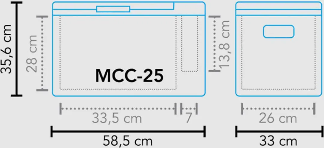 Mestic MCC-25 Koelbox Compressor AC/DC - 25L - afbeelding 3 van 6