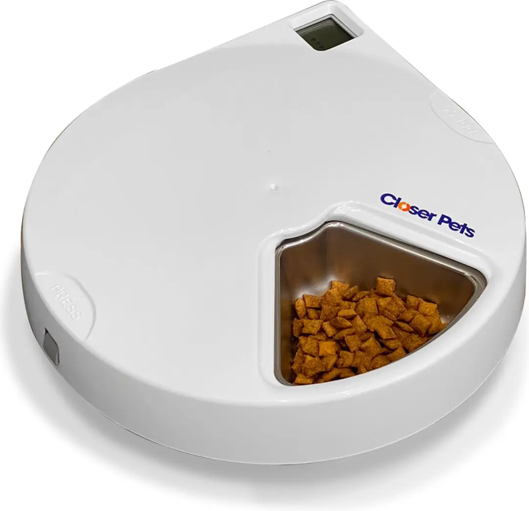 Closer Pets C500 Automatische Voerbak met Timer voor 5 Maaltijden