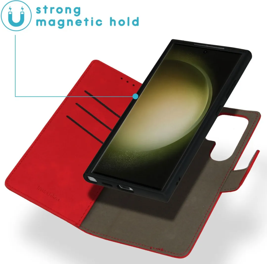 Imoshion Hoesje Samsung Galaxy S24 Ultra 2-in-1 Bookcase - Rood