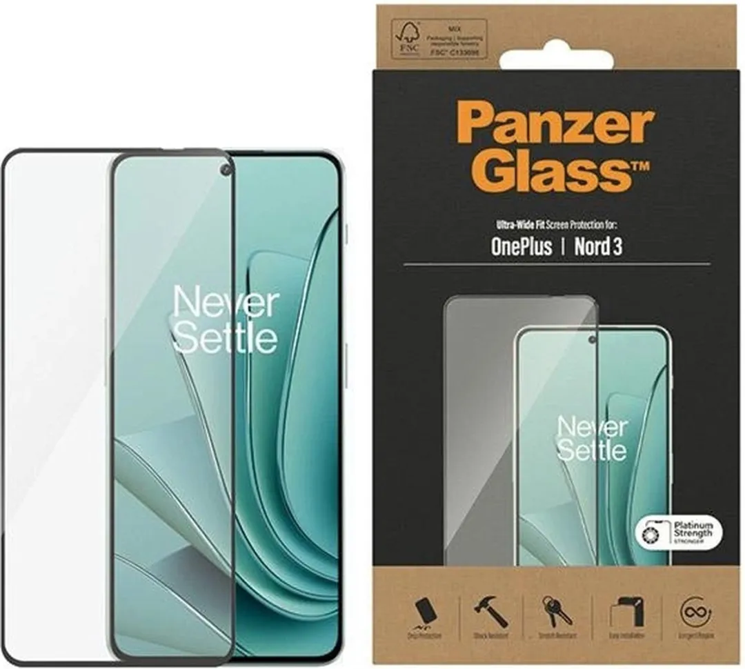 PanzerGlass PZ-7028 Screenprotector OnePlus Nord CE 3 Lite - Zwart - afbeelding 6 van 6
