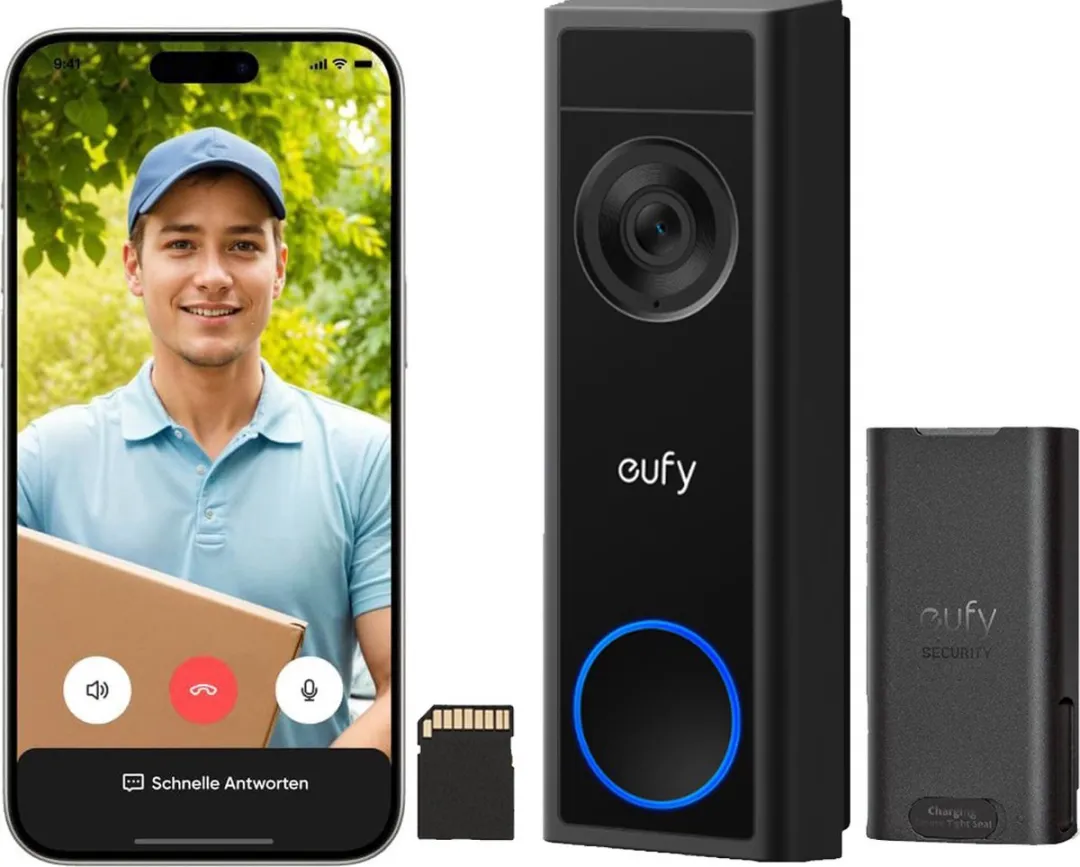 Eufy C31 Video Deurbel + 2x eufyCam C35 - Groen