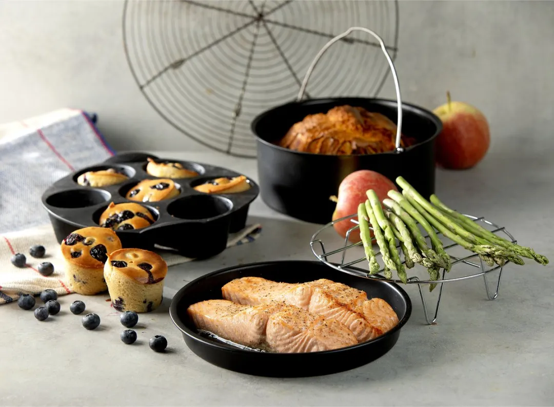 Domo 167 Airfryer Accessoires Set - RVS - 3 Stuks