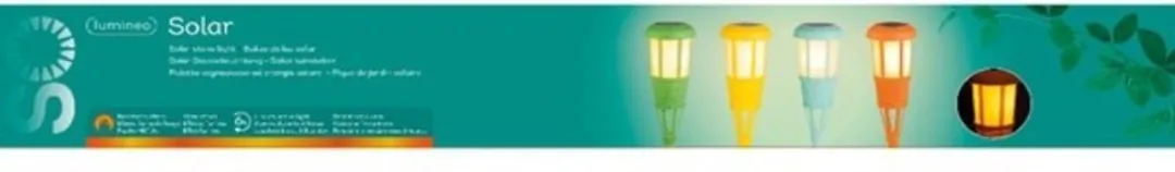 Lumineo Solar Tuinfakkel 61cm - Groen