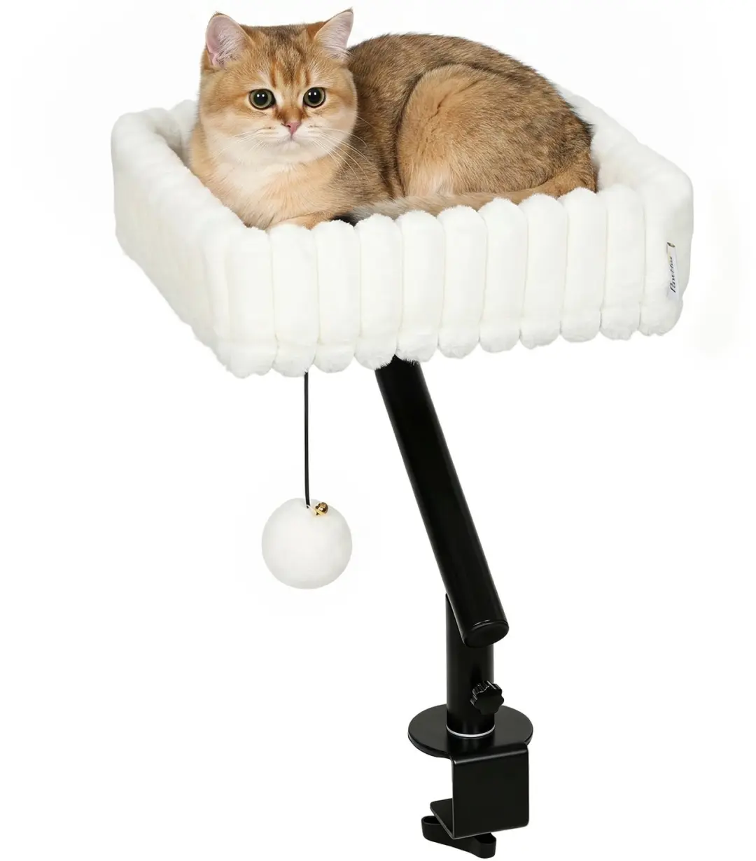 PawHut Cat House-Spanplatte, Stahl-35 x 35 x 50 cm-Weiß