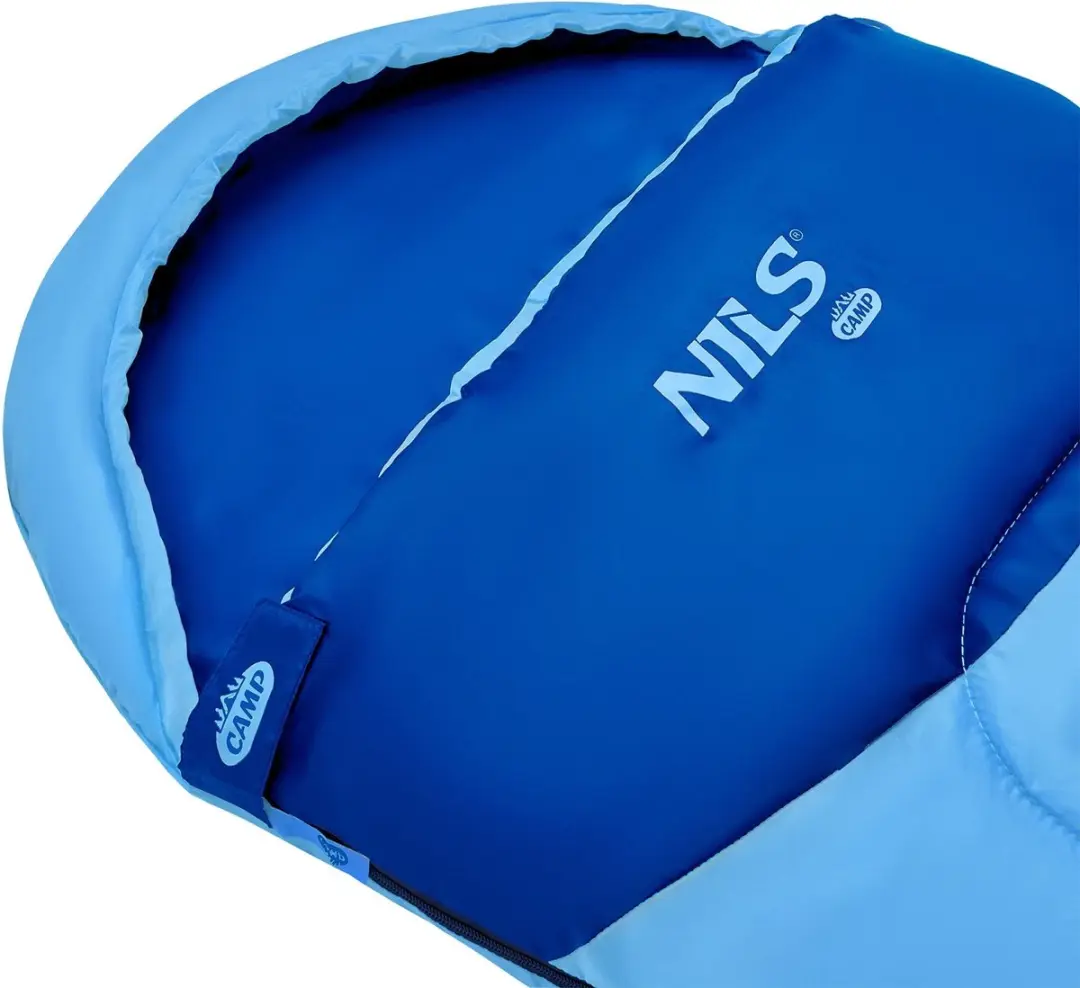 Nils Camp Junior Mummie Slaapzak - 180cm - Blauw - afbeelding 3 van 6