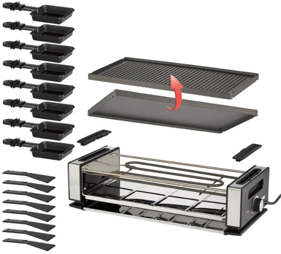 Unold 48730 Raclette Finesse Basic Gourmetstel - 1200W - afbeelding 4 van 6