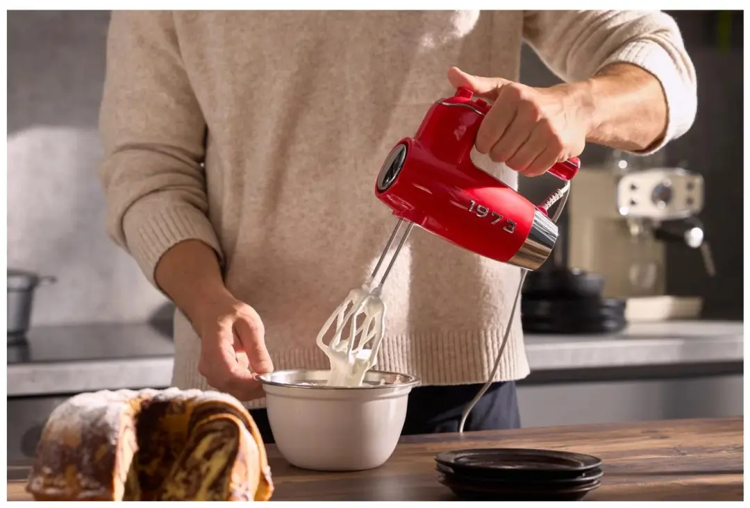 Silvercrest Retro Handmixer SHM 400 H1 - 400W - Rood - afbeelding 2 van 6
