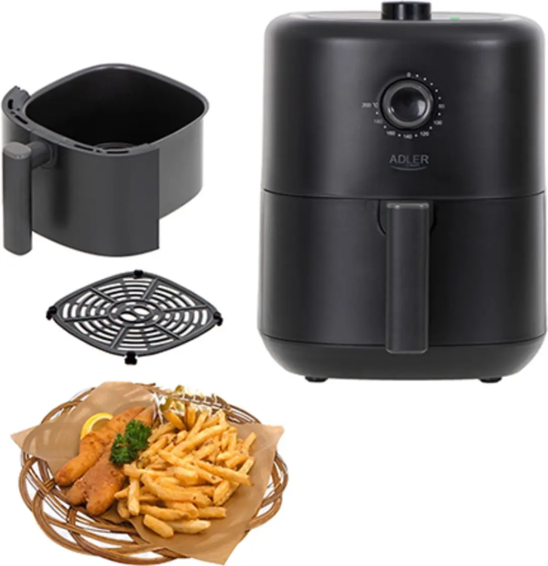 Adler AD 6310 Airfryer - 3 Liter - Zwart - afbeelding 6 van 6