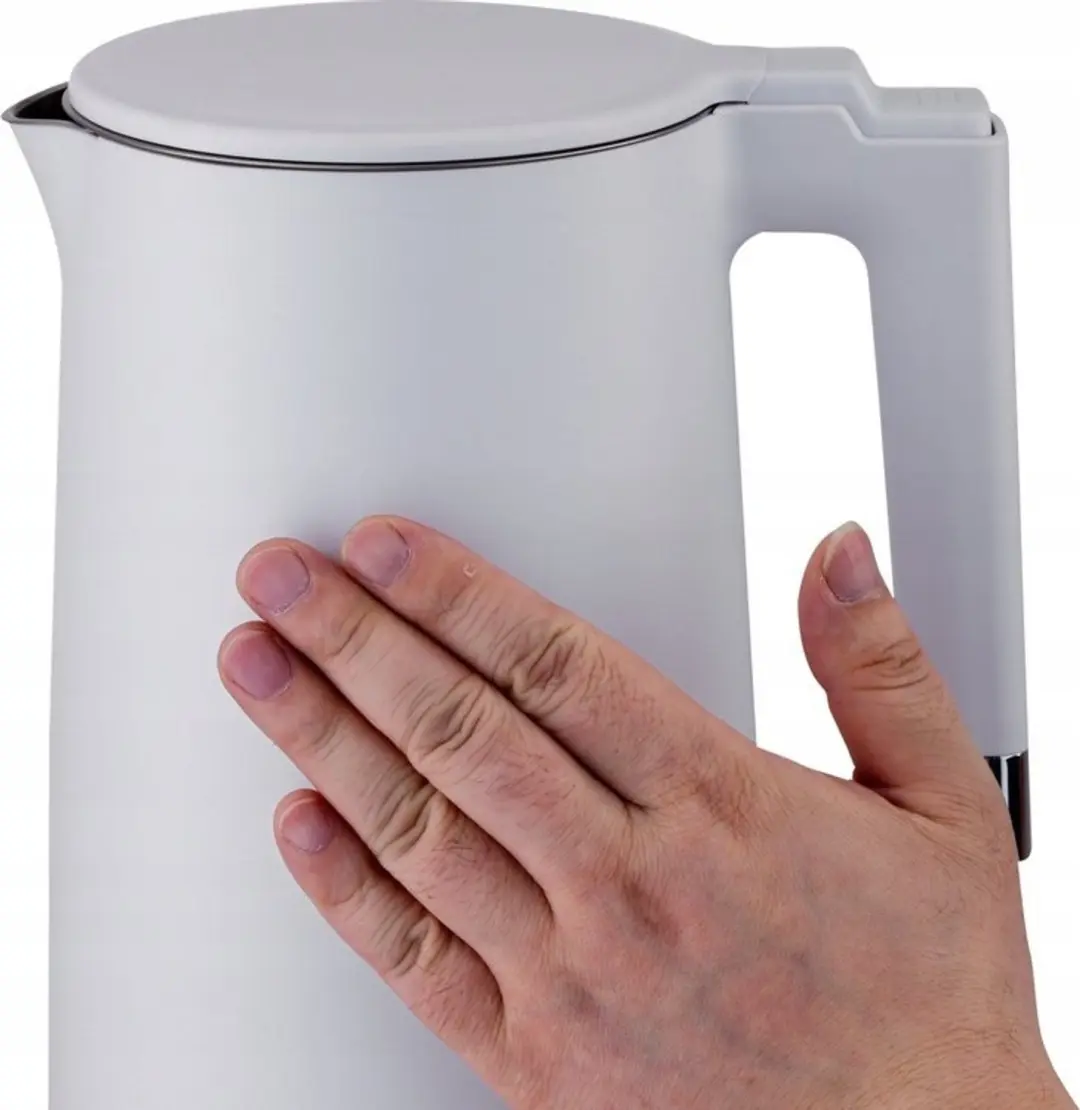 Toya Lund Cool Touch 68207 Waterkoker - 1,5L - Wit - afbeelding 4 van 6