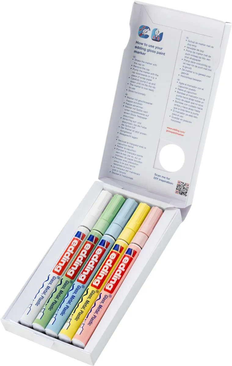 edding 751 Glanslakmarkers - 5 Stuks - Meerkleurig