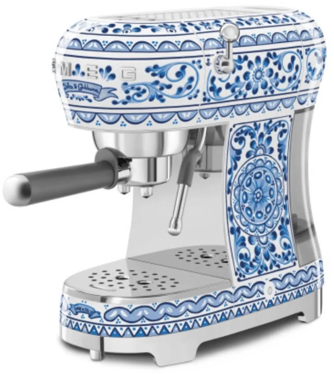 Smeg Dolce & Gabbana ECF02DGBEU Espressomachine - Blauw - afbeelding 5 van 6