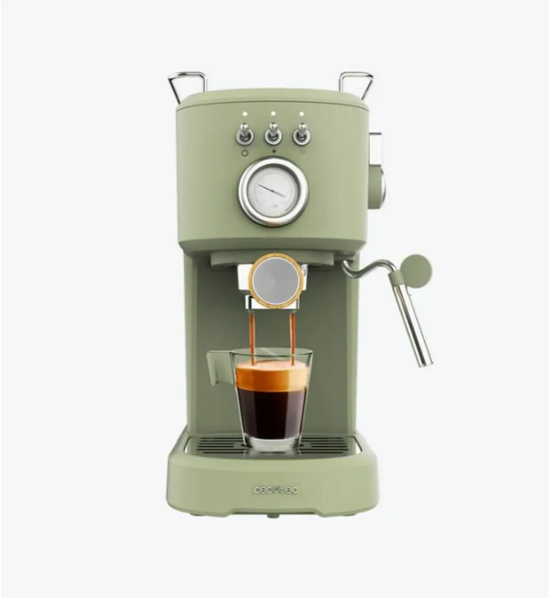 Cecotec Espressomaschine Compact Power Espresso 20 Retro Green 1100 W, 20 bar, T