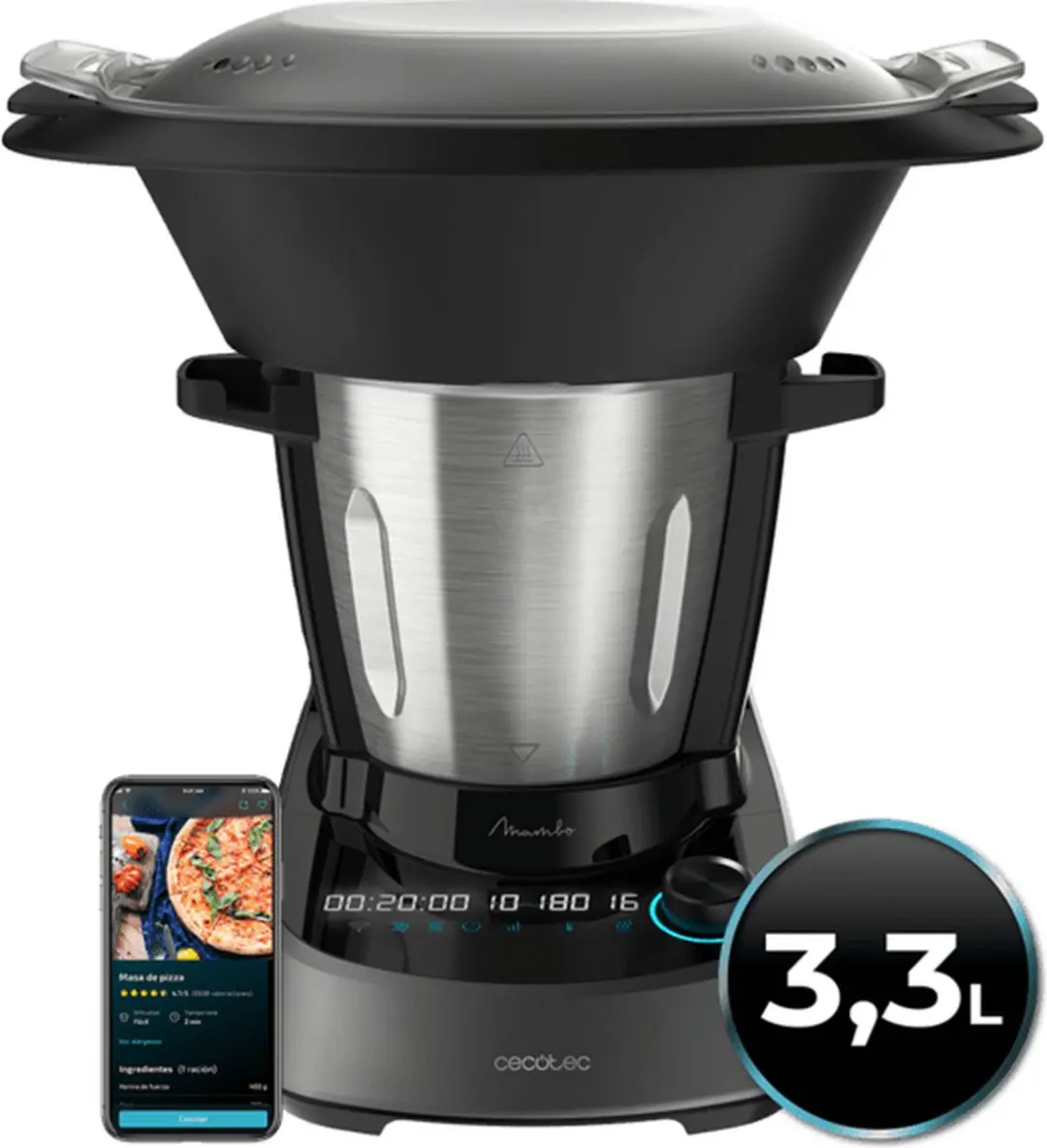Cecotec Mambo 11090 V Keukenmachine - 1600W - Zwart - afbeelding 3 van 6