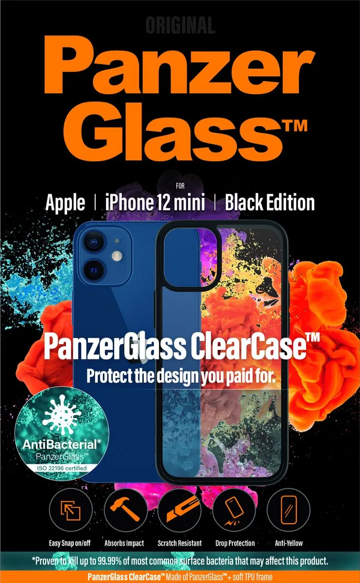 PanzerGlass PZ-0251 iPhone 12 Mini Hoesje - Transparant