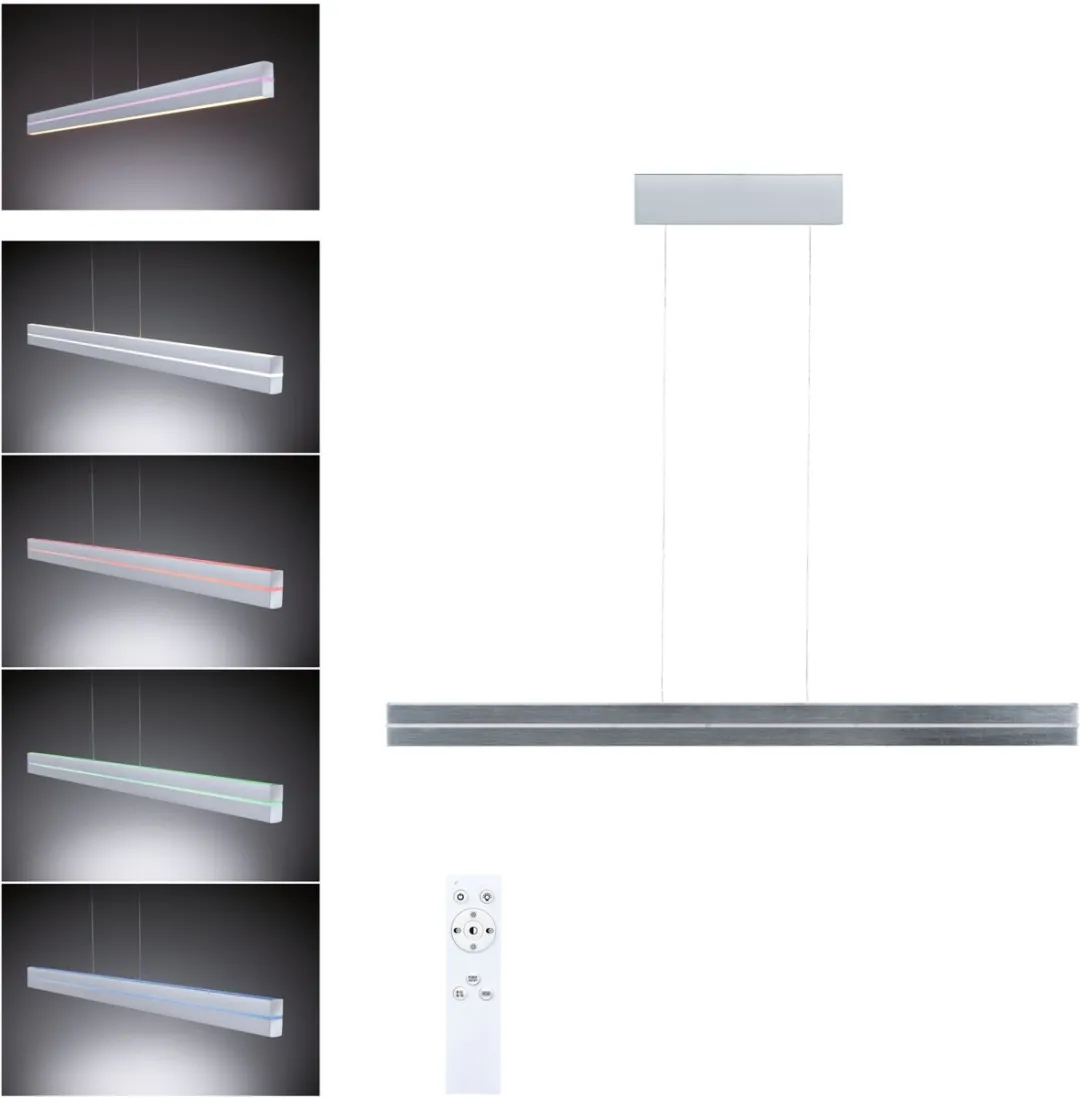 Paulmann LED Hanglamp Raiko RGBW+ - 1400lm - Zilver mat