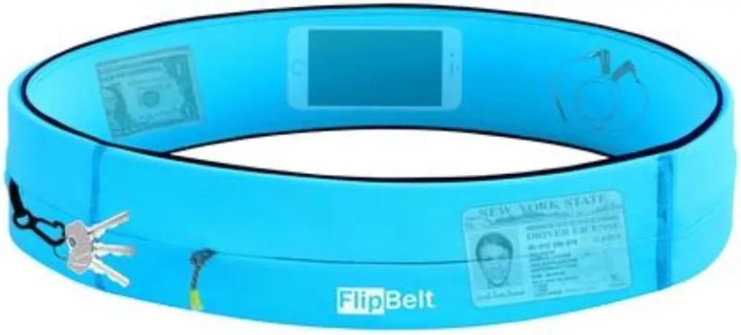 Flipbelt Zipper Lichtblauw