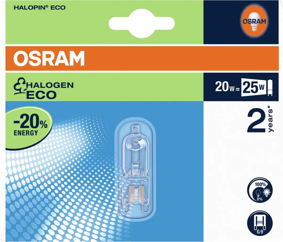 Osram G9 Halogeen Steeklamp 20W