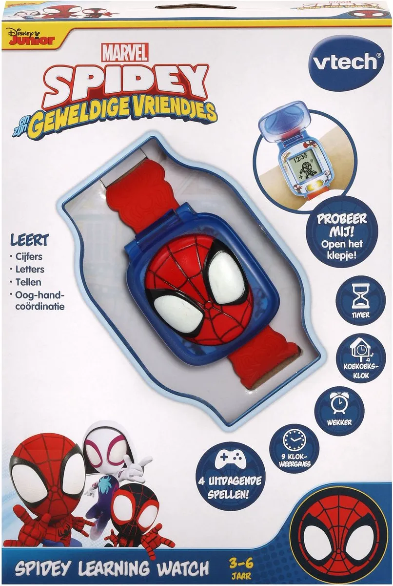 VTech Spidey Learning Watch 80-554323 - Educatief Speelgoed - Spider-Man