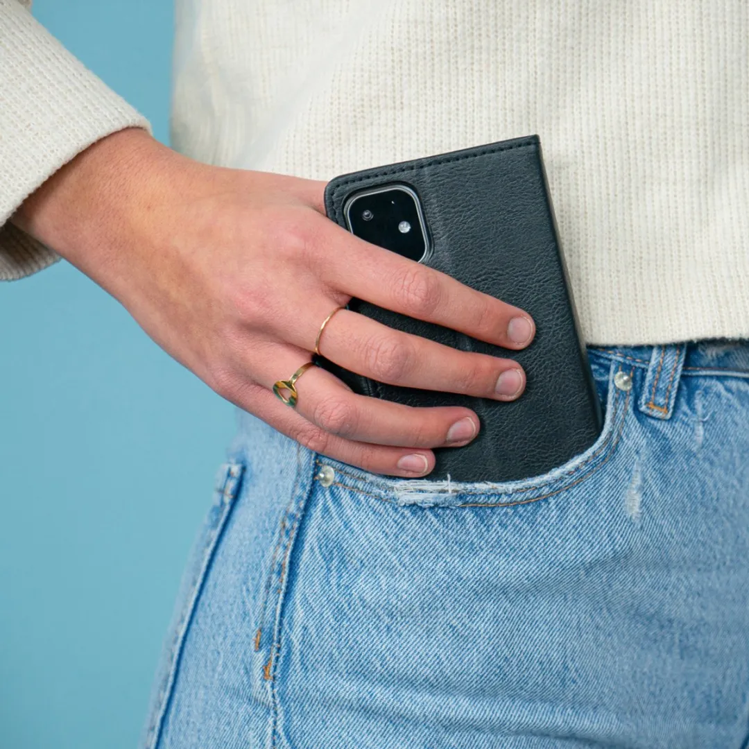 imosHion Hoesje Samsung Galaxy S8 - 3 Pasjes - Zwart