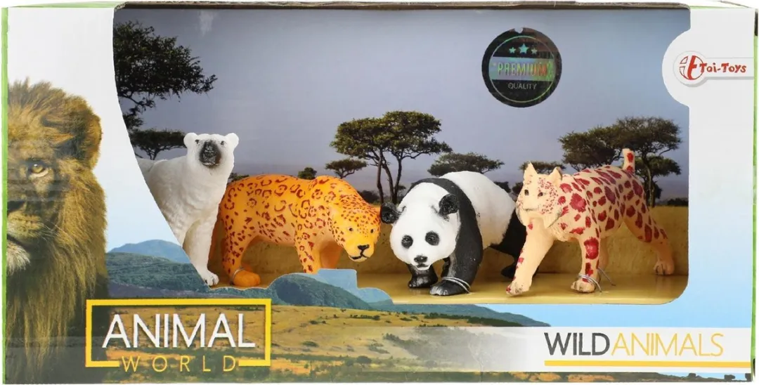 Toi-Toys Dierenset - 4 Stuks Multicolor