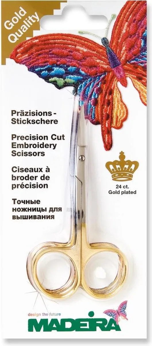Madeira 9478 Gebogen Schaar 10cm - Goudkleur