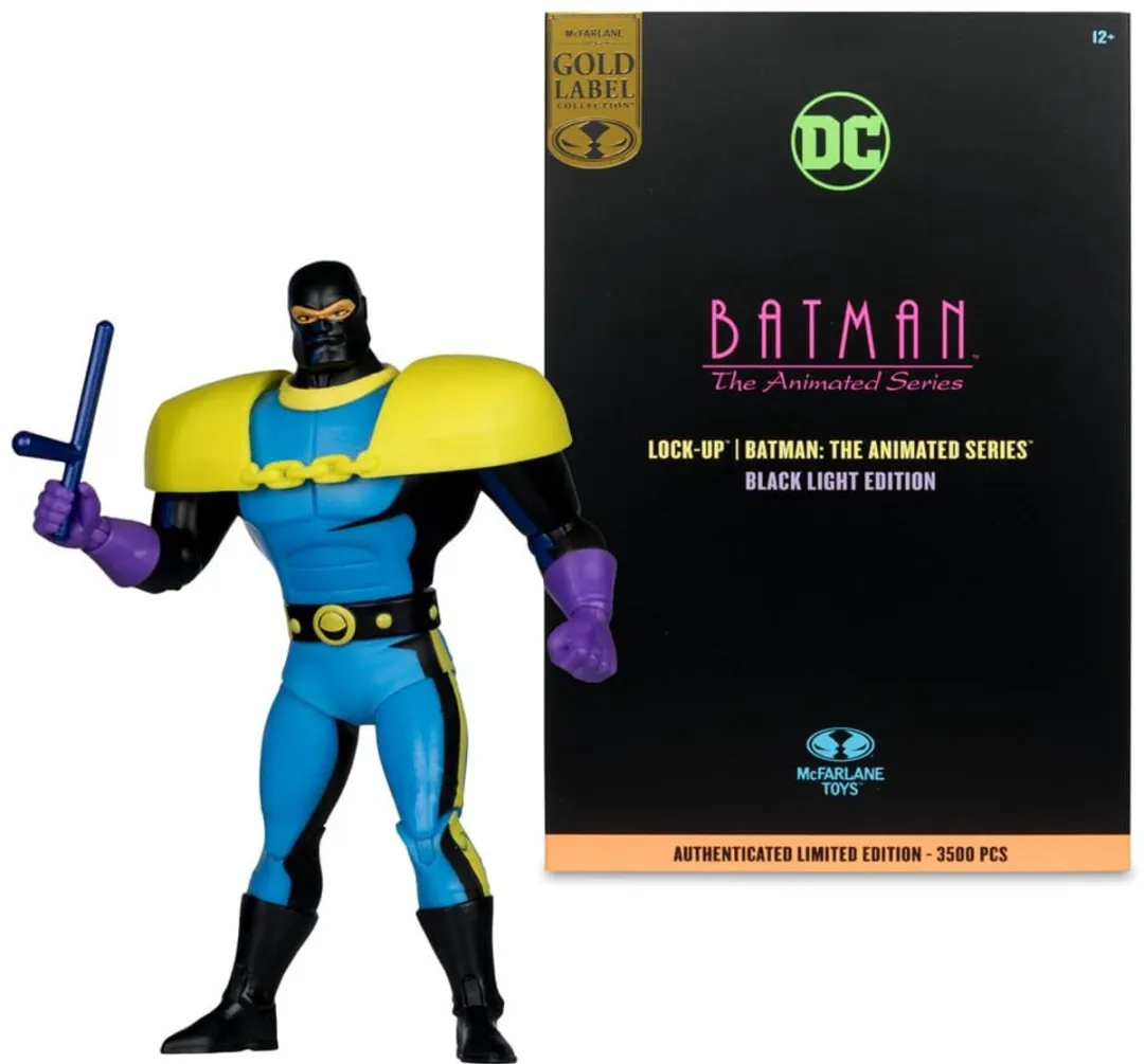 McFarlane Toys Batman The Animated Series Lock-Up Black Light Edition MCF17661 Action Figuur - Multi - afbeelding 6 van 6