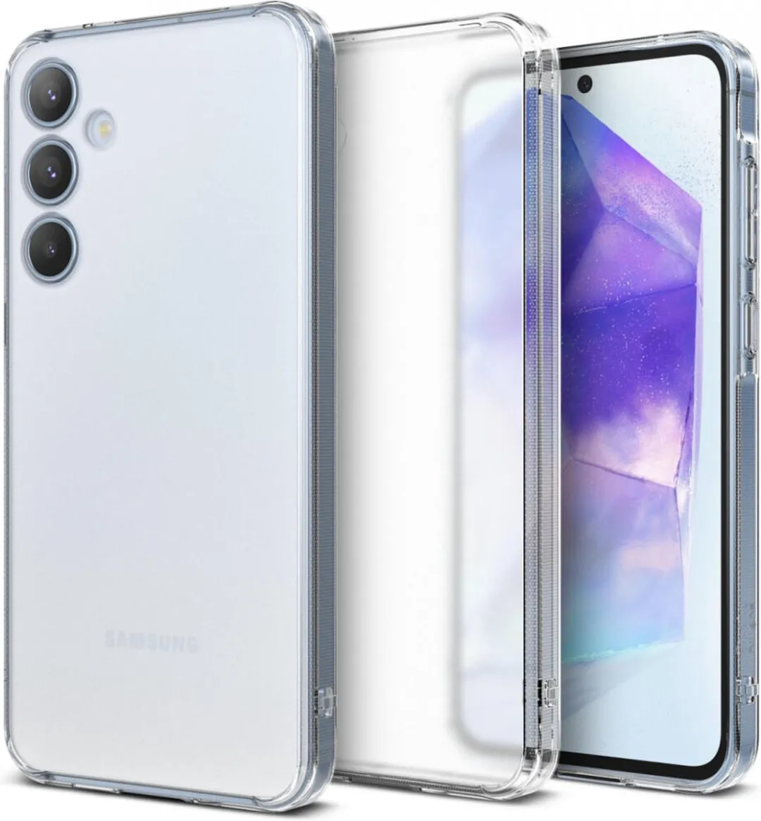Ringke Fusion Hoesje Samsung Galaxy A55 - Antikrascoating - Matte Transparant