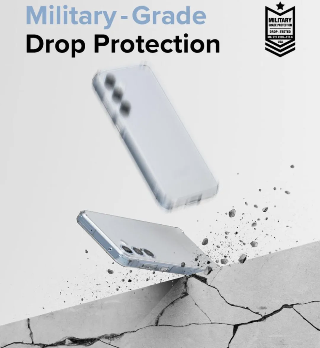 Ringke Fusion Hoesje Samsung Galaxy A55 - Antikrascoating - Matte Transparant - afbeelding 6 van 6