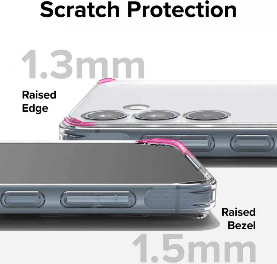 Ringke Fusion Hoesje Samsung Galaxy A55 - Antikrascoating - Matte Transparant