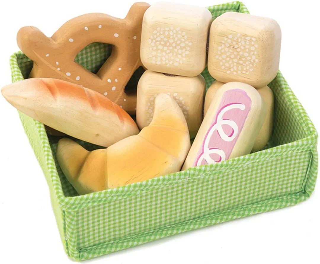 Tender Leaf Toys Mandje met Brood - Rood - afbeelding 6 van 6