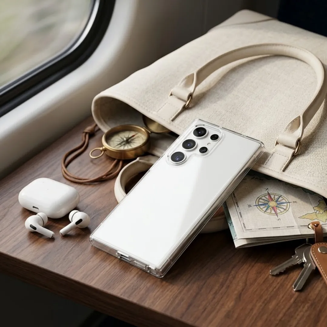 NUVEX Transparant Hoesje Set voor Samsung Galaxy S25 Ultra - 3 Stuks