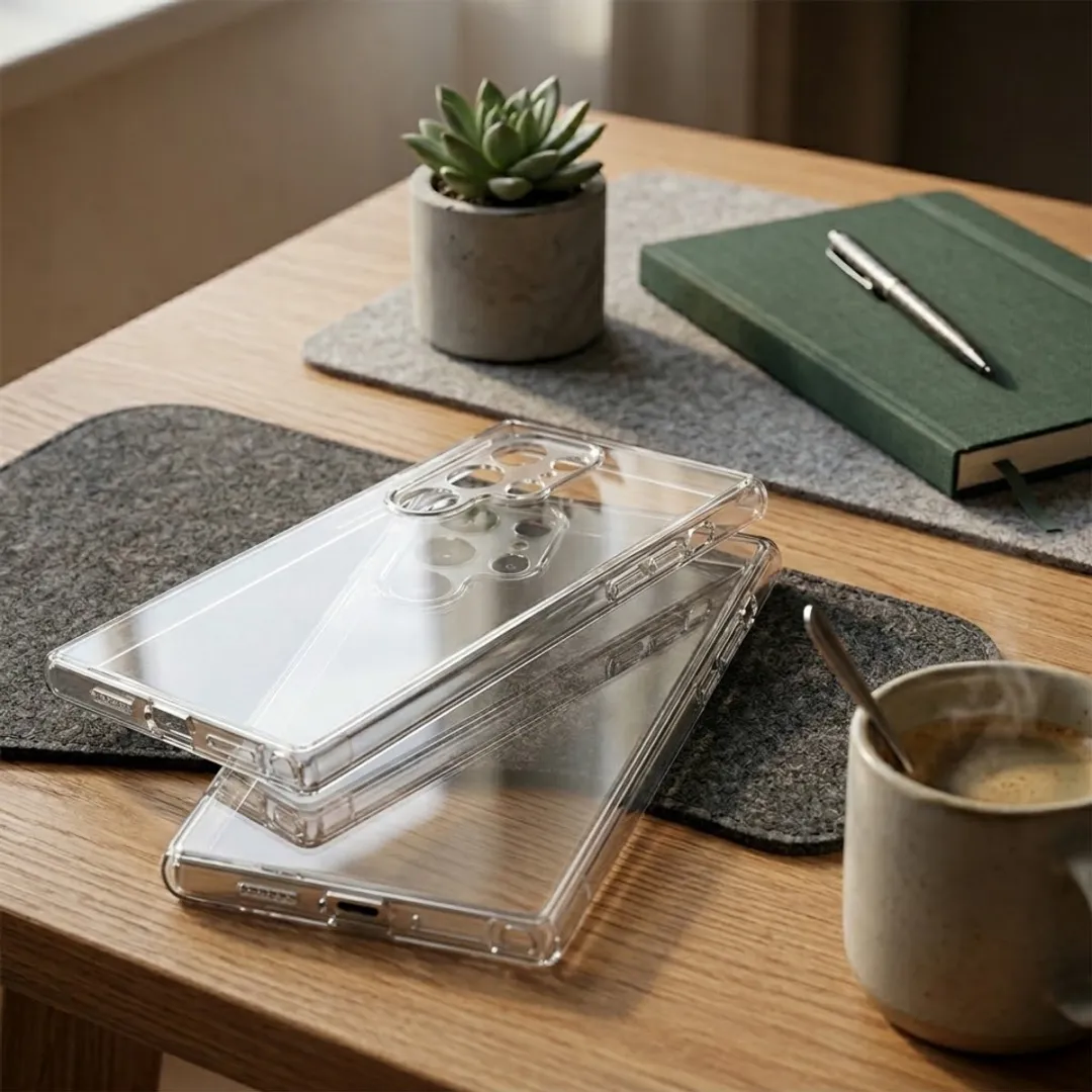 NUVEX Transparant Hoesje Set voor Samsung Galaxy S25 Ultra - 3 Stuks