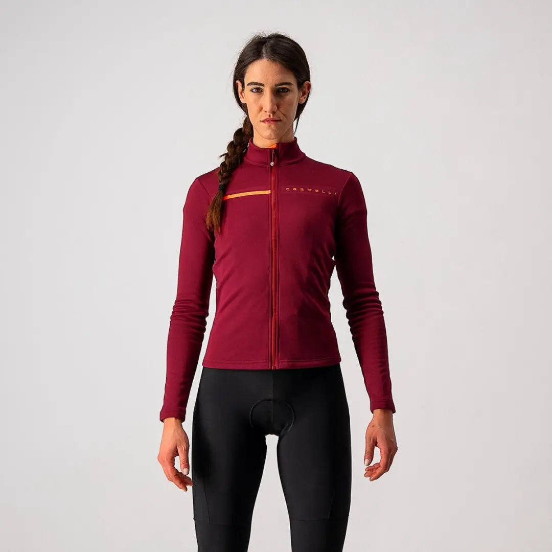 Castelli SINERGIA 2 Fietsshirt Bordeaux/Brilliant Pink - Vrouwen - maat M