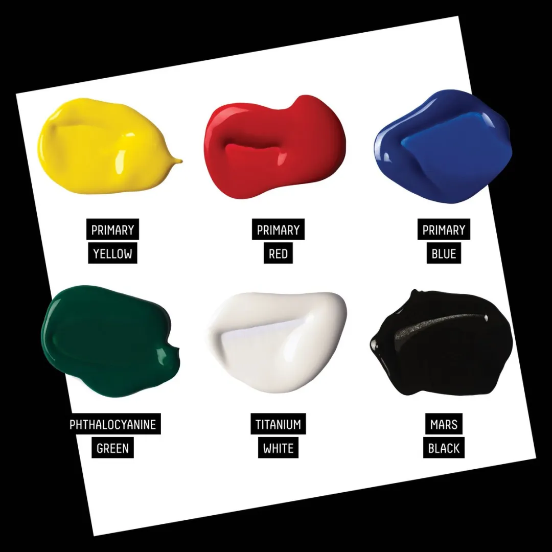 Liquitex Basics Fluid Acrylverf - 6 Kleuren 118ml