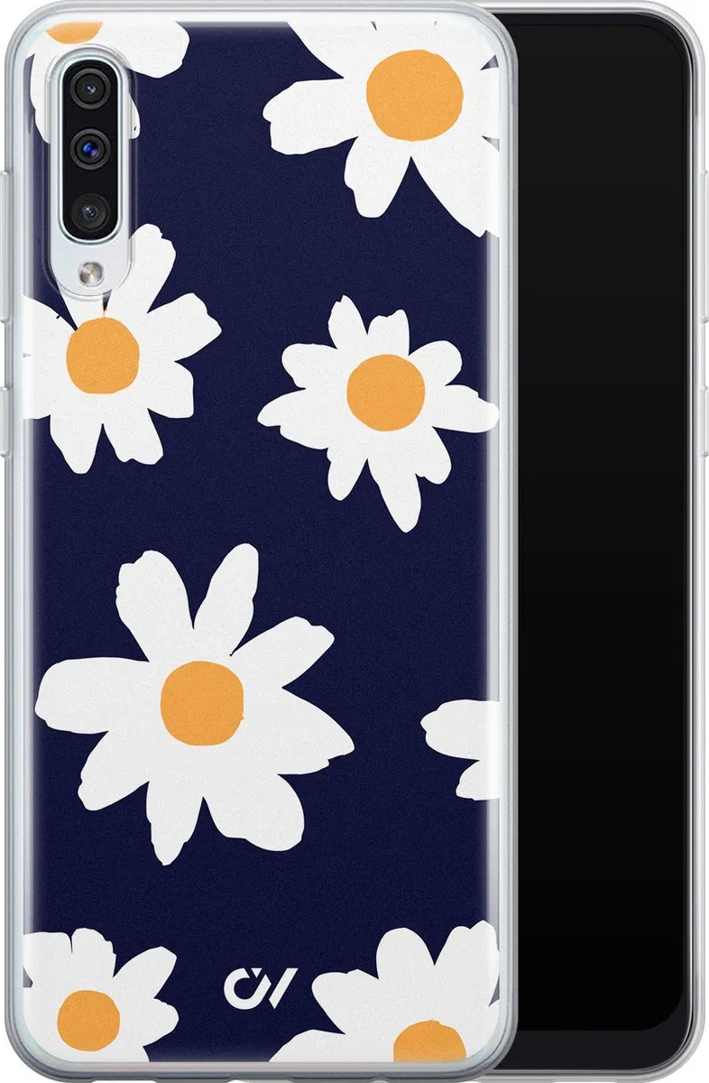 Casevibes Galaxy A50 Hoesje - Blauw Sweet Daisies - S/A50/UV/047