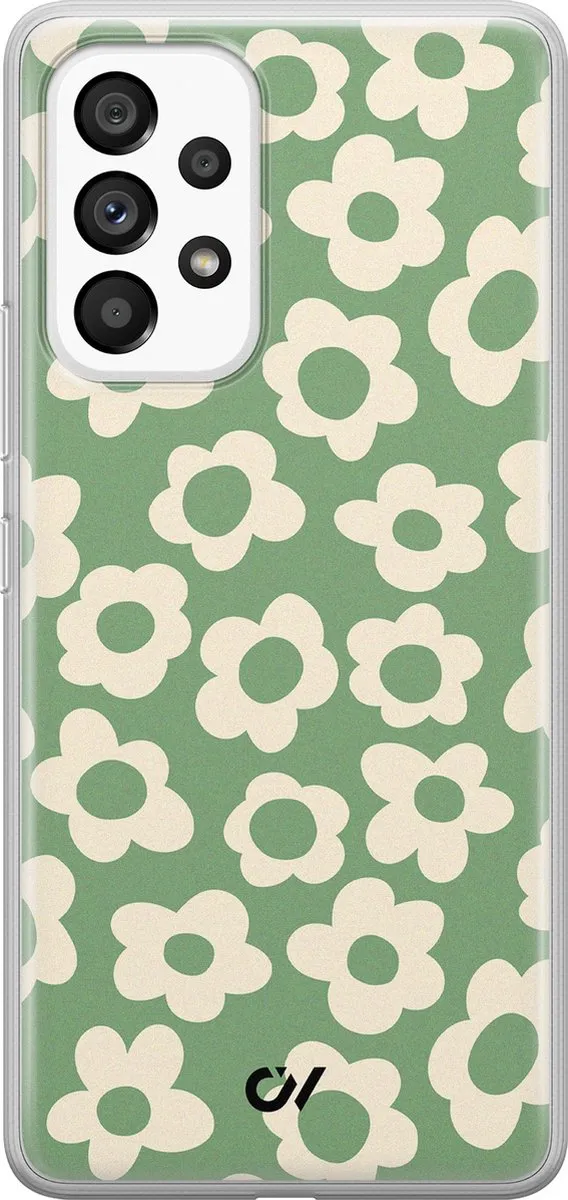 Casevibes Hoesje Samsung Galaxy A53 Retro Cute Flowers