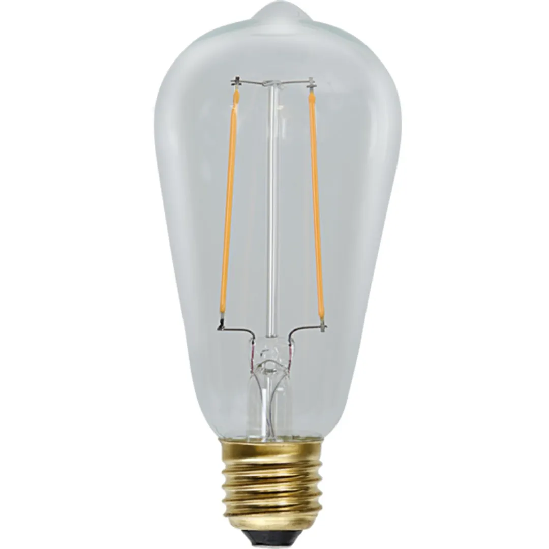 Star Trading Druppel-Edison Lamp E27 2.3W Super Warm Wit - 5 Stuks