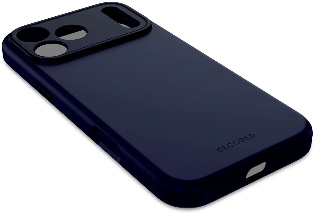 Decoded Siliconen Hoesje iPhone 17 Pro Max - Navy Blauw - Antibacterieel - MagSafe